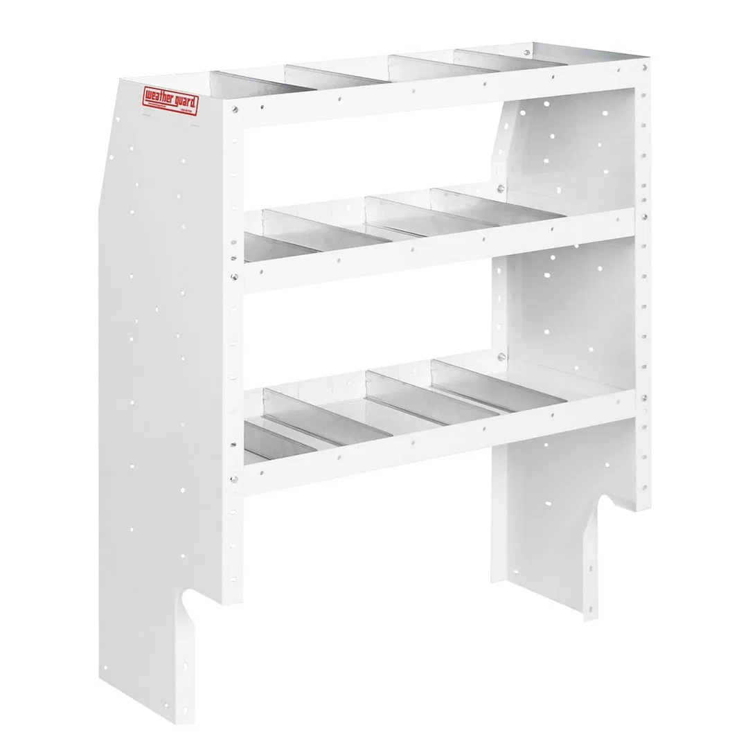 9343-3-03 – WEATHERGUARD Van Storage System Shelf Unit, 36 Inch Length x 44 Inch Height x 16 Inch Depth Tapered End P...